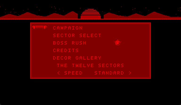 The menu